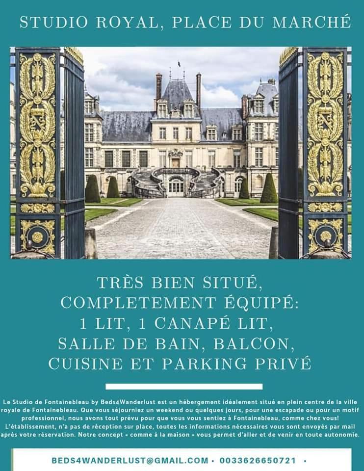 Studio Royal By Beds4Wanderlust - Place Du Marche Avec Parking Prive Fontainebleau Pokoj fotografie
